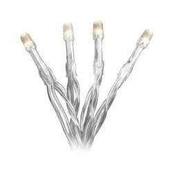 KONSTSMIDE 1407-103 GUIRLANDE 10 LED BLANC CHAUD + CÂBLE TRANSPARENT 1,5 V