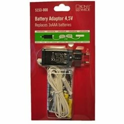 KONSTSMIDE ADAPTATEUR POUR BATTERIE ARTICLE DE CAMPING, PLASTIQUE, NOIR 5153-000