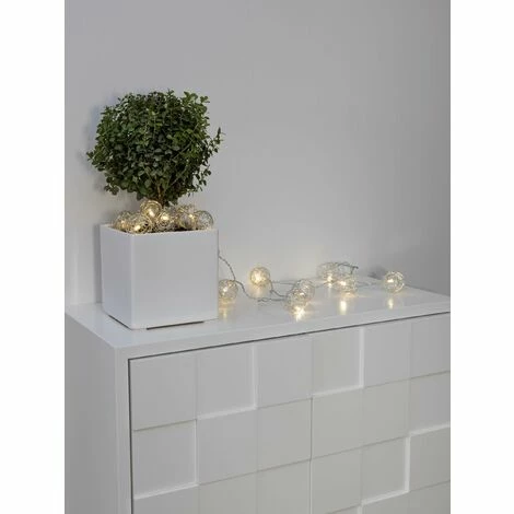 Konstsmide 3176-103 Guirlande Lumineuse à Motifs Boules Pour L'intérieur à Pile(s) Nombre De Lumière 16 LED Blanc Chaud W91414 – Image 4