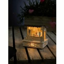 Figurine En Bois Konstsmide 2822-100 LED Intégrée N/A Blanc Chaud N/A