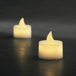 KONSTSMIDE 1987-100 2 BOUGIES CHAUFFE-PLAT + INTERRUPTEUR + 2 LED BLANC CHAUD 3 V