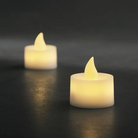 KONSTSMIDE 1987-100 2 BOUGIES CHAUFFE-PLAT + INTERRUPTEUR + 2 LED BLANC CHAUD 3 V – Image 3