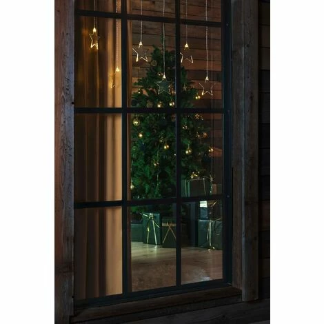 Konstsmide Guirlande Lumineuse Stalactites, étoiles Pour L'intérieur/extérieur 3 V 8 LED Blanc Chaud Q152642 – Image 4