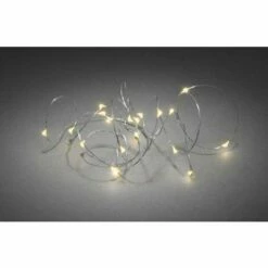 Konstsmide 1460-890 Micro Guirlande Lumineuse Pour L'intérieur à Pile(s) Nombre De Lumière 20 LED Ambré Longueur éclairée: 1.90 M X866461