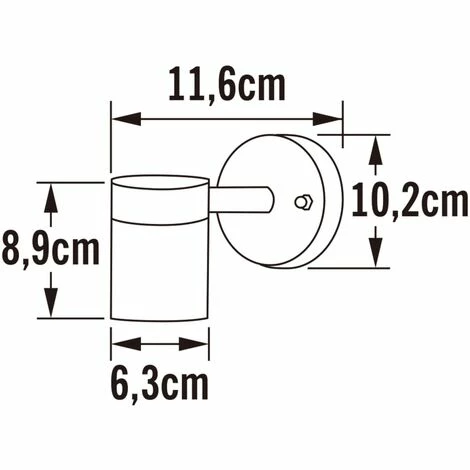 Applique Murale Modena En Bas Acier Galvanisé KONSTSMIDE - Galvanised – Image 3