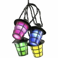 Ensemble De Lanternes Avec 40 Ampoules Multicolore KONSTSMIDE - N/A