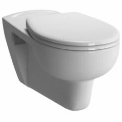 WC Suspendu CONFORMA Chasse D'eau Plate, Avec Rebord Fermé, Blanc VITRA