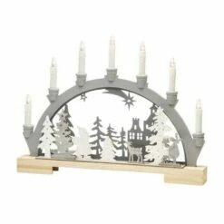 KONSTSMIDE 3260-320 DÉCOR À LED FORÊT BLANC CHAUD LED GRIS