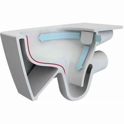 VITRA Cuvette De WC Suspendue S20 Sans Bride - Couleur : BLANC – Image 2