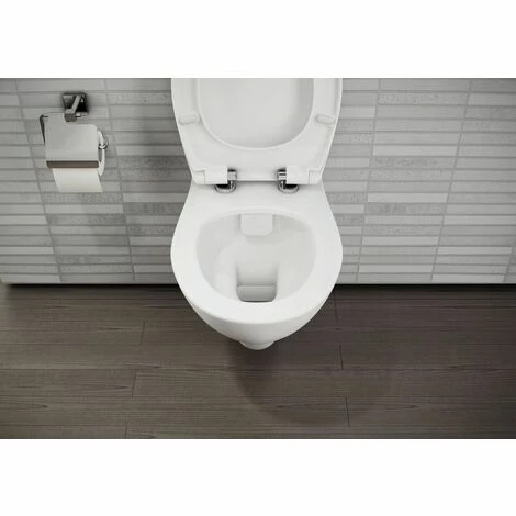 VITRA Cuvette De WC Suspendue S20 Sans Bride - Couleur : BLANC – Image 3