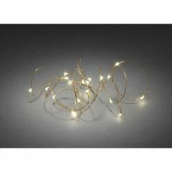 Konstsmide 1461-160 Micro Guirlande Lumineuse Pour L'intérieur à Pile(s) Nombre De Lumière 40 LED Blanc Chaud Longueur éclairée: 3.9 M S873351