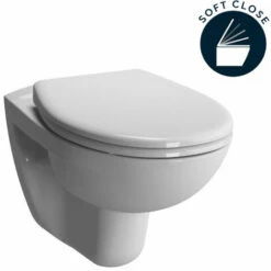 Vitra Normus WC Suspendu + Abattant Avec Frein De Chute, Blanc (6855-003-6290)