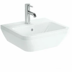 Vitra Integra Lavabo 45x40 Cm Avec Trou Pour Robinetterie Au Milieu, Blanc (7047-003-0001)