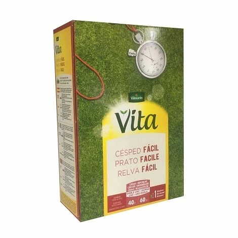 VITRA Cse Ray-graines Anglais Graines + Poa Comuna + Red Festuca F’ Cil Express Vita, Semis Toute L'anne - Box 1 Kg