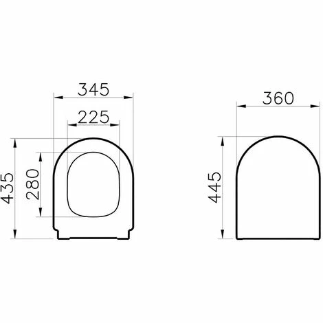 Siège De Toilette à Siège Blanc Avec Toilette à Fleur De Mur Zentrum VitrA – Image 4