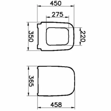 Abattant WC Blanc Pour WC Dos Au Mur Shift VitrA – Image 3