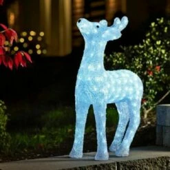 Renne Lumineux En Acrylique Pour Extérieur KONSTSMIDE Décoration De Noël 176 LED 60cm 24V - 6121-203