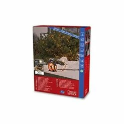 KONSTSMIDE GUIRLANDE LUMINEUSE MICRO LED AVEC ENROULEUR DE CÂBLE, NOIR/ROUGE, 600 DIODES AMBRÉES, TRANSFORMATEUR EXTÉRIEUR 30 V,
