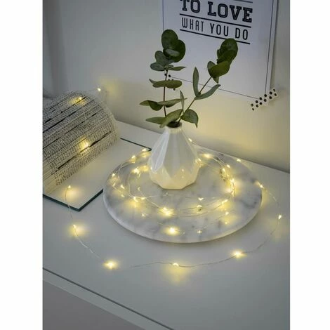 Mini Guirlande Lumineuse Konstsmide 1460-190 N/A Blanc Chaud N/A 0.4 KWh/1000h