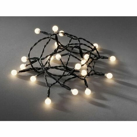 Guirlande Lumineuse Avec Piles Konstsmide LED Globelichterkette 1491-107 LED Intégrée N/A Blanc Chaud N/A