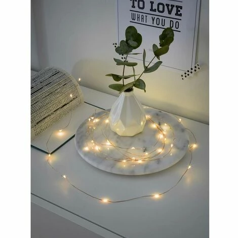 Micro Guirlande Lumineuse Konstsmide Micro LED Lichterkette 1461-860 LED Intégrée N/A Ambré N/A